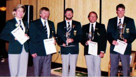 2000 National Flying Championships - Mary de Klerk, Hans Schwebel, Jan Hanekom, Barry de Groot and Nigel Hopkins