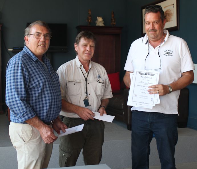 First Place Martin den Dunnen with Frank and Wynand